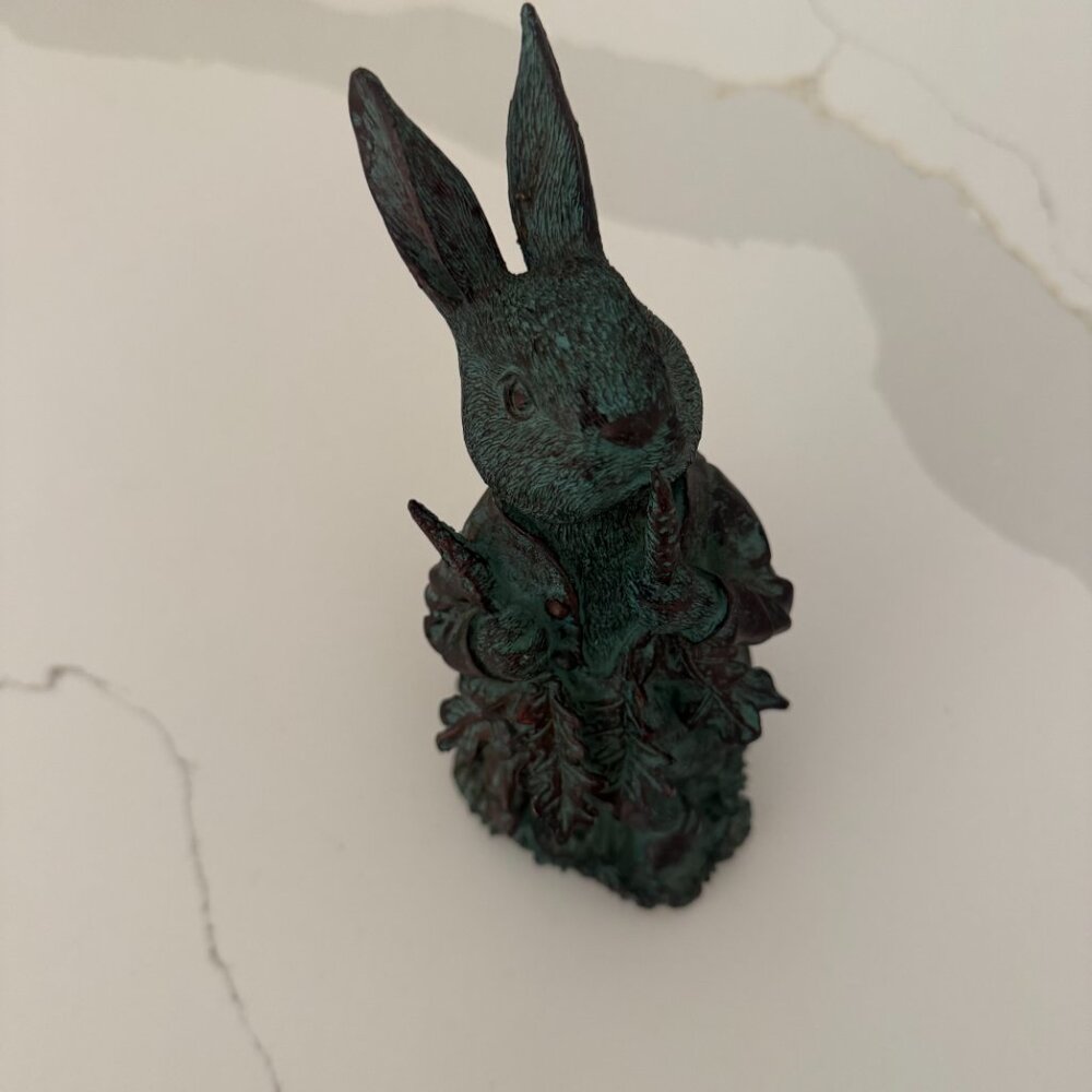 Easter Peter Rabbit with Raddish Statue - Picture 3 of 14